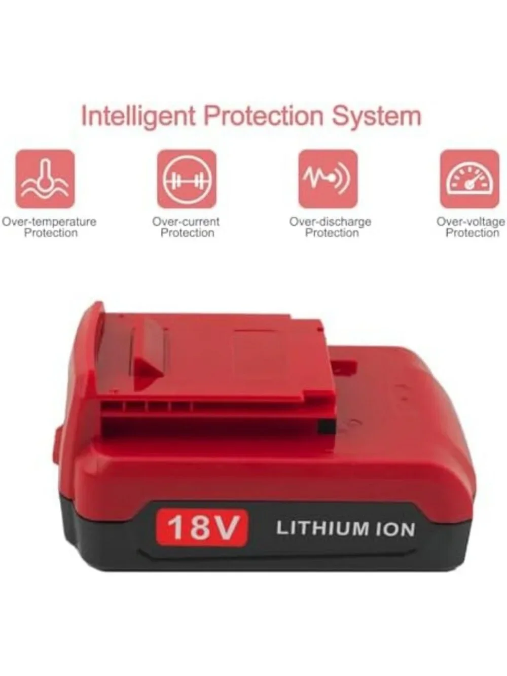 2 Packs 18V Lithium Batteries & Charger for Power Tools - Compatible & Reliable